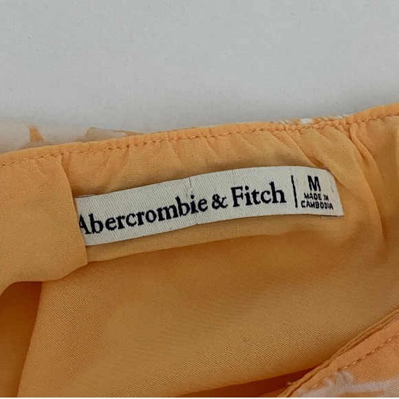 NWT Abercrombie & Fitch Orange Floral Skirt Set - Picture 7 of 7